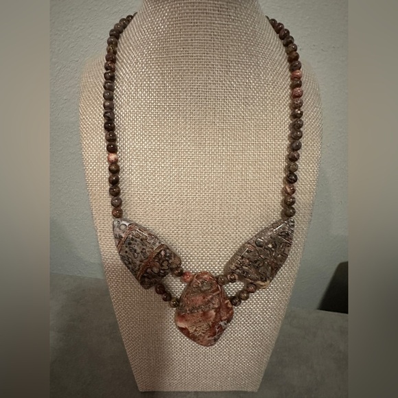 Multi-Color Volcanic Quartzite Necklace by Jay King - Picture 3 of 10